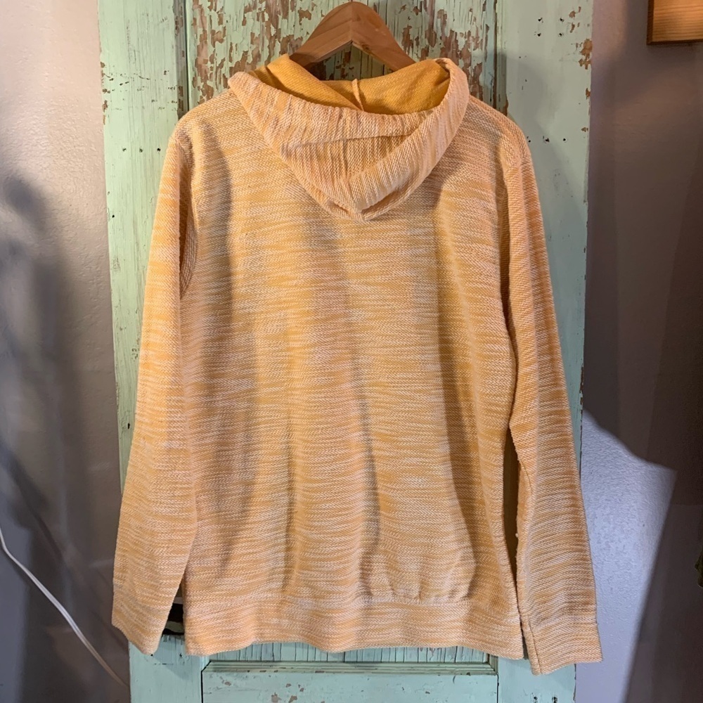 Dikotomy mustard/white hoodie with embroidered mushroom detail - Picture 2 of 5
